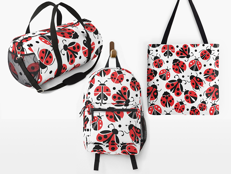 Ladybug Bags and Totes