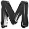 Black Paint type letter M