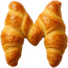 Letter M in Croissant type design