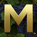 Vineyard type letter M