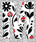 Ladybug type letter M