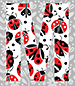 Ladybug type letter M