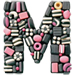 Licorice letter M