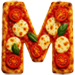 Margerita Pizza type letter M