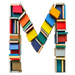 BOOKS letter M design