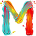 Paint type letter M