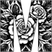 Roses type letter M