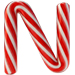 Candy Cane letter N