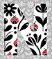 Ladybug type letter N