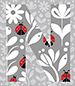 Ladybug type letter N