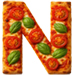 Margerita Pizza type letter N