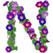 Letter N in Morning Glory type design