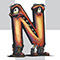 Ogres type letter N