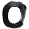 Black Paint type letter O