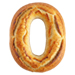 Letter O in Bread type design