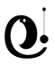 Calligraphy letter O