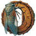 Cicada letter O