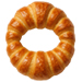 Letter O in Croissant type design
