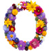 Letter O in Summer Flowers type design