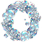 Letter O in Bubbles type design