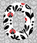 Ladybug type letter O