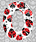 Ladybug type letter O