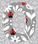 Ladybug type letter O