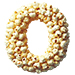 Popcorn type letter O