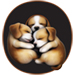 Puppies type letter O
