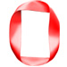 Letter O in Ribbon type design