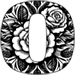 Roses type letter O