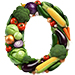 Veg type letter O