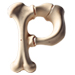 Bones letter P design
