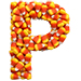 Candy Corn letter P