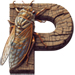 Cicada letter P