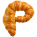Letter P in Croissant type design