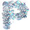 Letter P in Bubbles type design