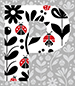 Ladybug type letter P
