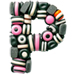 Licorice letter P
