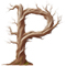 Surreal type letter P