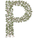 Thyme letter P design