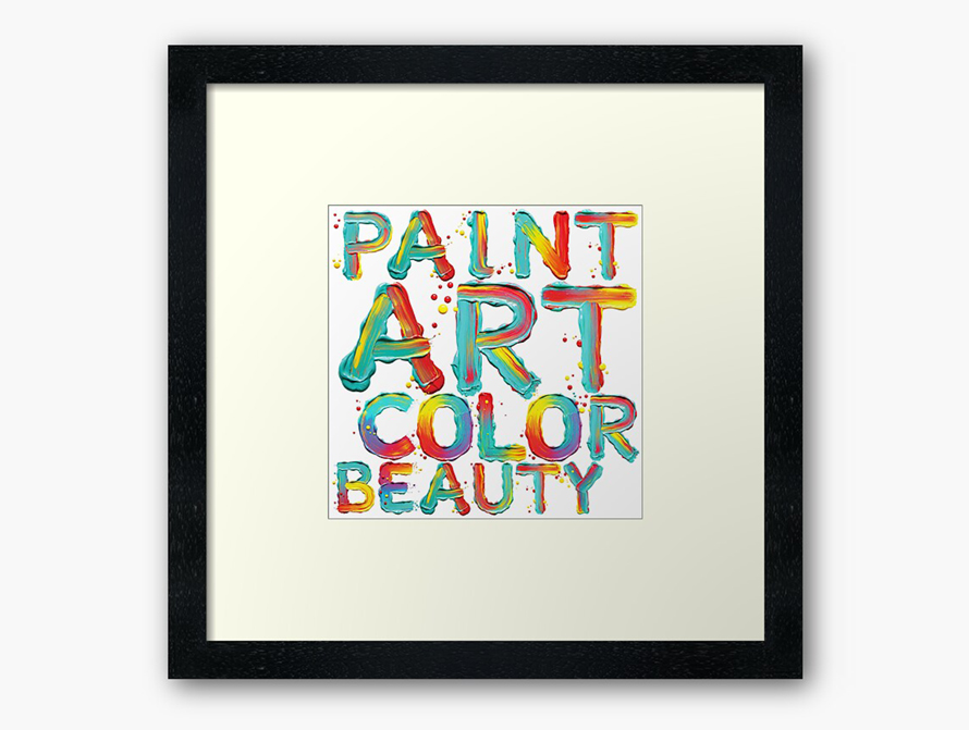 Paint Words Wall Art