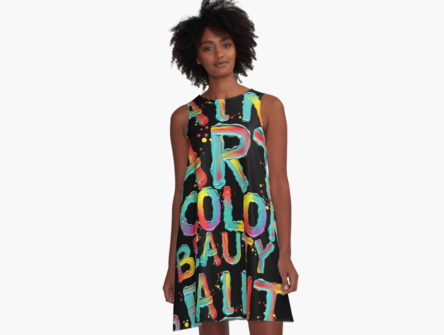 Paint Words Dress