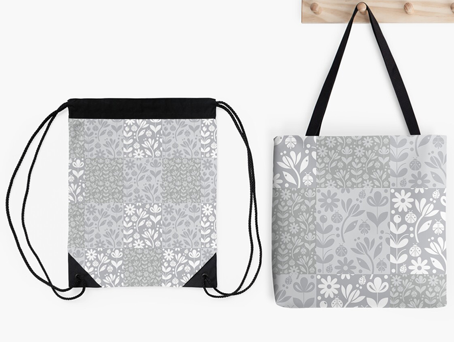 Ladybug Patchwork Bags