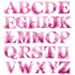 Watercolor Pink paint words