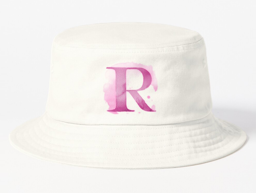 Pink Watercolor Hat