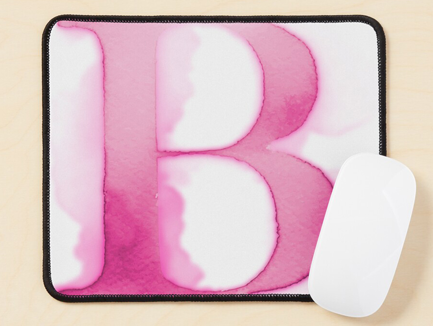 Pink Watercolor Mousepad