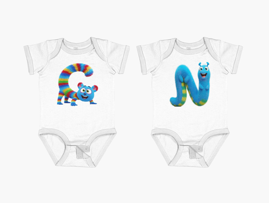Plushie baby onesies