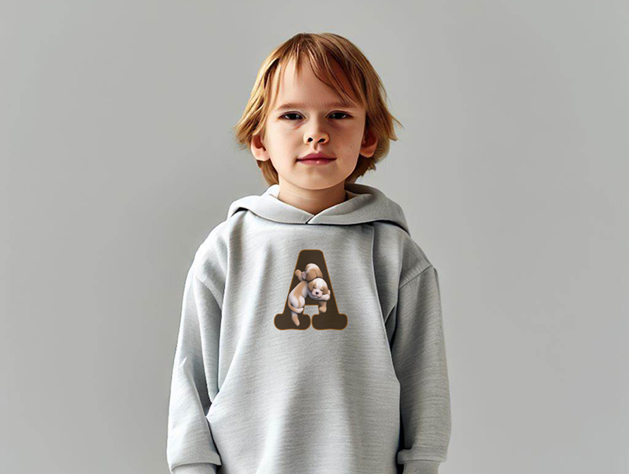 Puppies letter kids hoodie