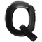 Black Paint type letter Q